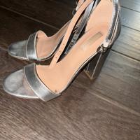 Scarpe aperte con tacco argento PrimaDonna