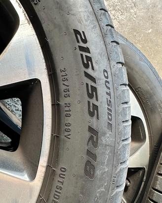 Set Cerchi Lega 18"  Nissan Qashqai + gomme estive