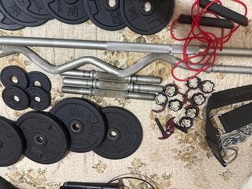 Palestra completa Decathlon + 80 kg ghisa