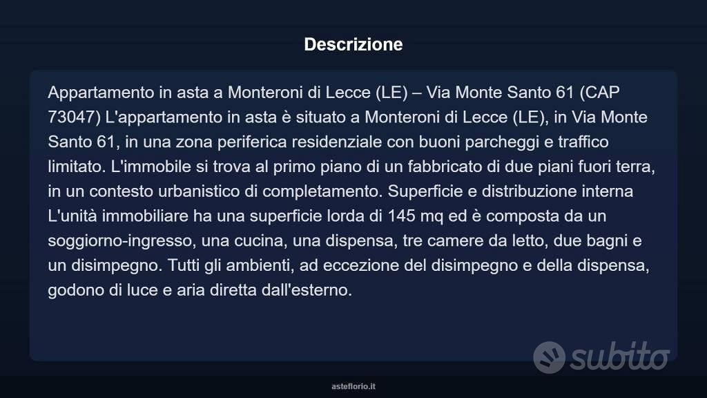 Appartamento – Monteroni di Lecce, Lecce - Vista 4