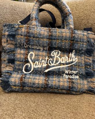 Borsa Midi Saint Barth tartan