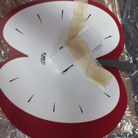 Orologio da parete ARTI E MESTIERI MELINA ROSSO