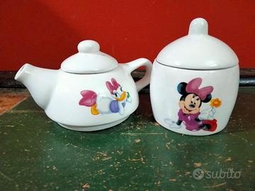 Disney Set Teiera e Zuccheriera '80