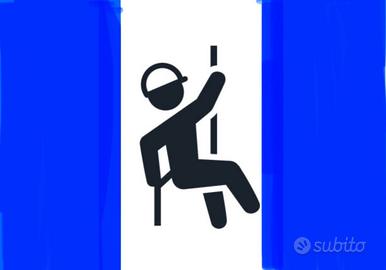 Operatore edile su fune