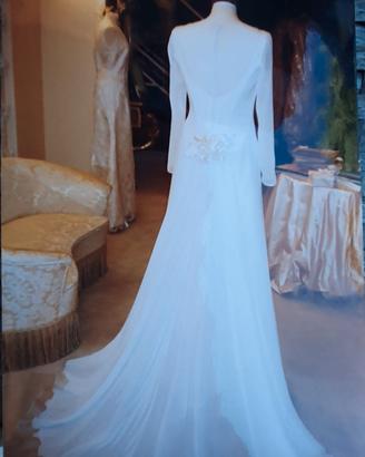 Romantico abito da sposa in seta