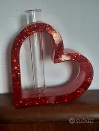 Vaso portafiore a forma di cuore 