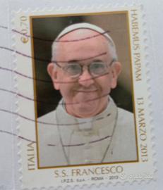 francobollo Papa Francesco