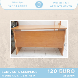 SCRIVANIA SEMPLICE COLOR NOCE