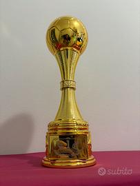 Coppa del Mondo calcio color oro 39cm