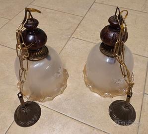 Coppia di lampade vintage