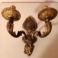 Applique ottone a due bracci-bis