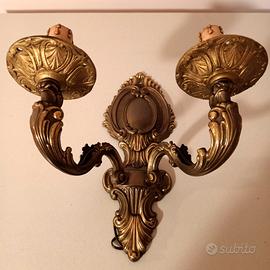 Applique ottone a due bracci-bis