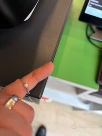 Solitario oro bianco