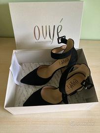 Ovyè scarpe con tacco nere taglia 37