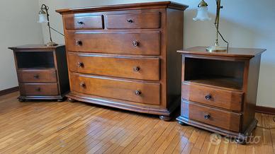 Trittico comó + 2 comodini + 2 abat jours