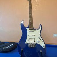 Chitarra elettrica ibanez blu