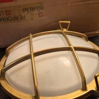 LAMPADA APPLIQUE TARTARUGA OTTONE ESTERNO 200mm