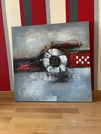 Quadro con pittura astratta