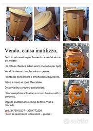 botti in vetroresina