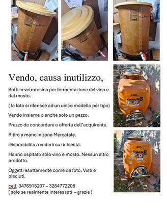 botti in vetroresina