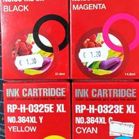 KIT CARTUCCE HP 364XL COMPATIBILI CON CHIP PER HP