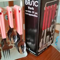 Servizio 24 posate rosa