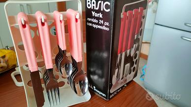 Servizio 24 posate rosa