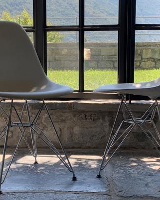 2 sedie originali Vitra bianche