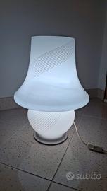Lampada da tavolo anni 70 vetro murano