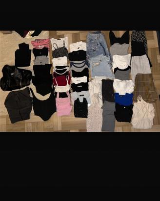 set abiti shorts top zara S/M