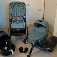 Trio cybex 2024 Balios S-Lux blu skay+360 cloud