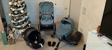 Trio cybex 2024 Balios S-Lux blu skay+360 cloud