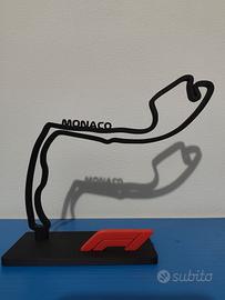 Modellino Circuito Monaco F1 Stampa 3D con Logo