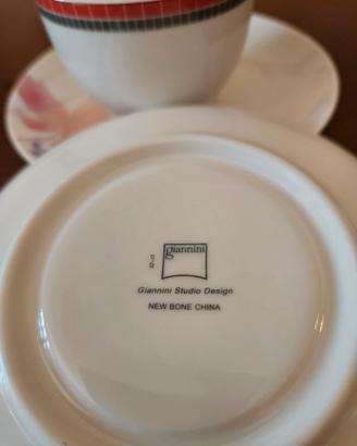 Giannini servizio  6 tazzine caffe