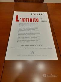 Poster dell'idillio "L'infinito" di Giacomo Leopa