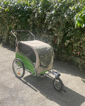 Rimorchio bici per cani