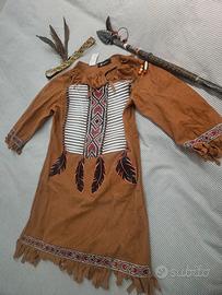 costume 128-140 Indiano d'America