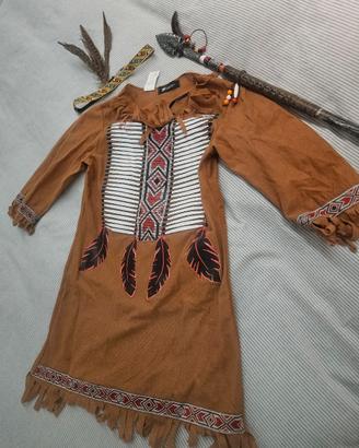 costume 128-140 Indiano d'America