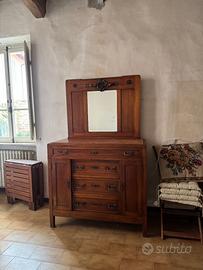 CASSETTIERA LIBERTY CON SPECCHIERA PIANO IN MARMO