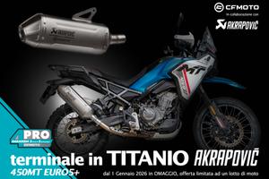 Cf Moto 450 MT 2026 Scarico Akrapovich Titanio