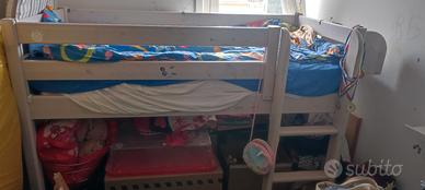 Letto Flexa legno massello bambini