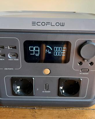 Batteria Ecoflow river 2 con pannello solare