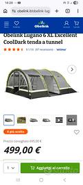 tenda campeggio  + gazebo + materasso 