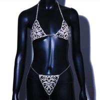 Completo a catenina colore argento, nuovo.