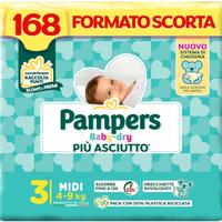 168 Pannolini, Taglia 3 (4-9 kg)