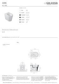  2 wc filo muro vortice Galassia Core 2 bidet