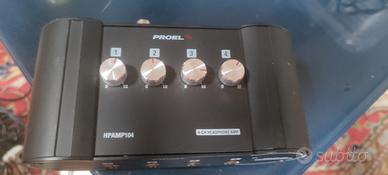 Amplificatore per cuffie 4 canali professionale