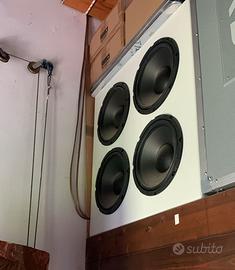 Sub woofer passivo 4x12” 200 litri