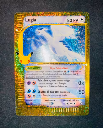 Carta Pokémon Lugia Crystal Holo 30° 149 NM