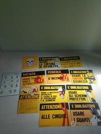 N.12 tabelle antinfortunistiche 